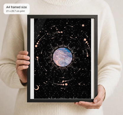 Size reference for A4 · Black Gallery Frame - gallery image 4 of 5