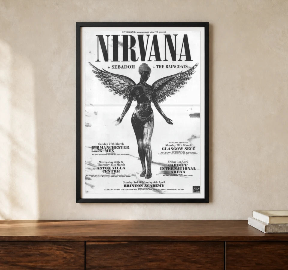Product-focused lifestyle view of A4 · Black Gallery Frame - gallery image 1 of 5