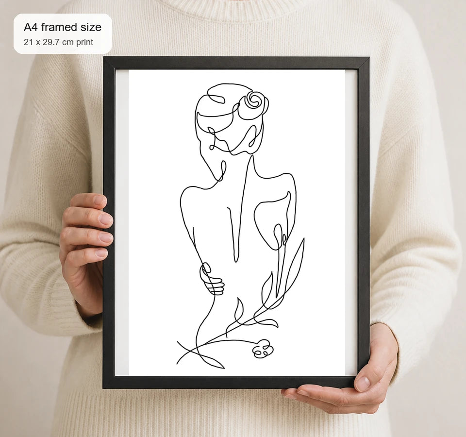 Size reference for A4 · Black Gallery Frame - gallery image 4 of 5