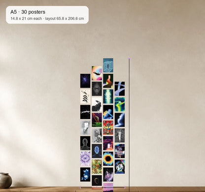 Size reference for A5 · 30 posters - gallery image 4 of 5