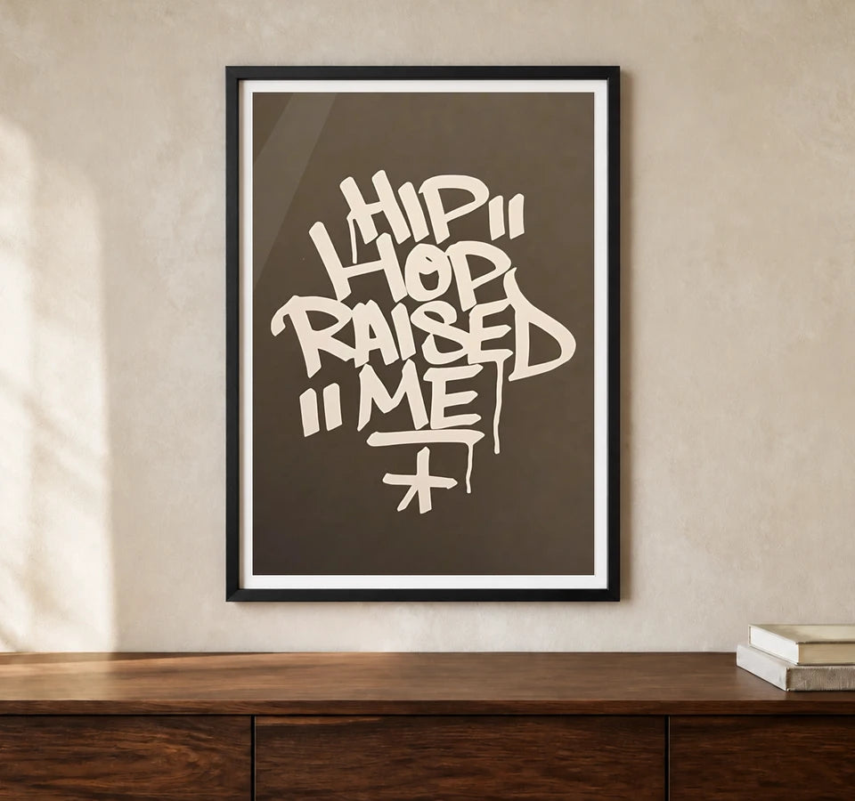 Product-focused lifestyle view of A4 · Black Gallery Frame - gallery image 1 of 5