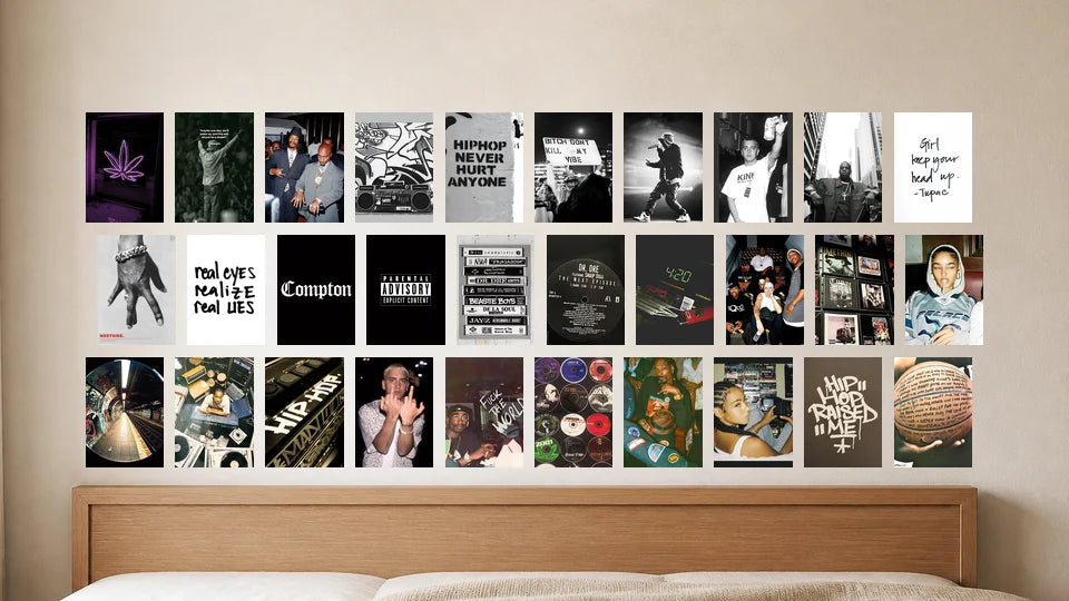 Product-focused lifestyle view of A5 · 30 posters - gallery image 1 of 5