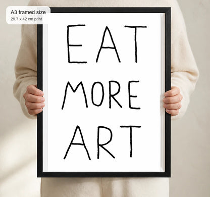 Size reference for A3 · Black Gallery Frame - gallery image 4 of 5