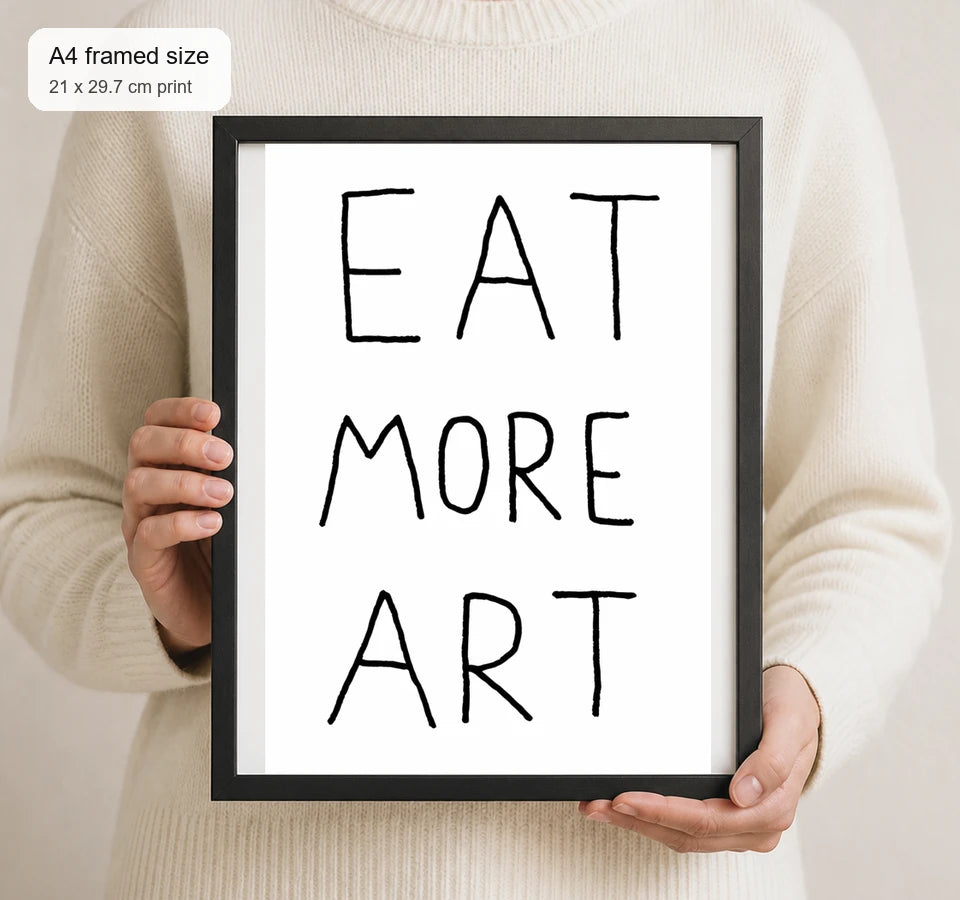 Size reference for A4 · Black Gallery Frame - gallery image 4 of 5