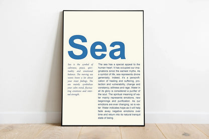 Abstract nautical artwork with a serene color palette of pale blues and seafoam greens, suggesting depth and subtle watery movement within the design