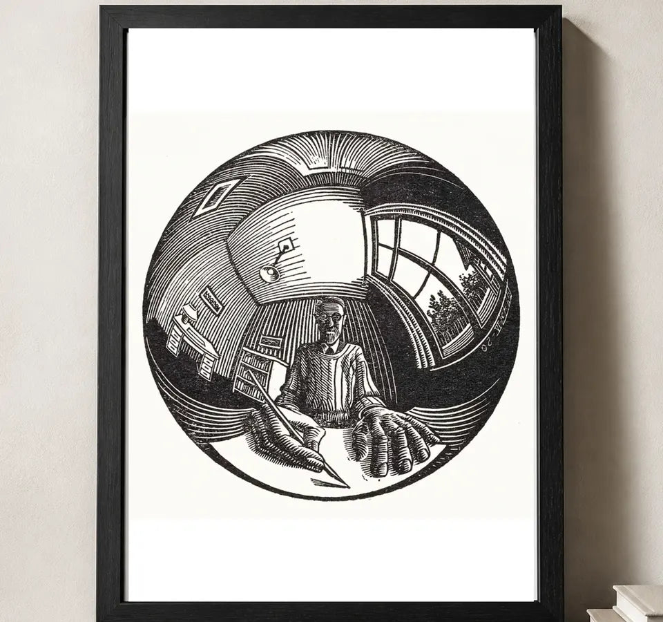 Styled close-up of A4 · Black Gallery Frame - gallery image 3 of 5