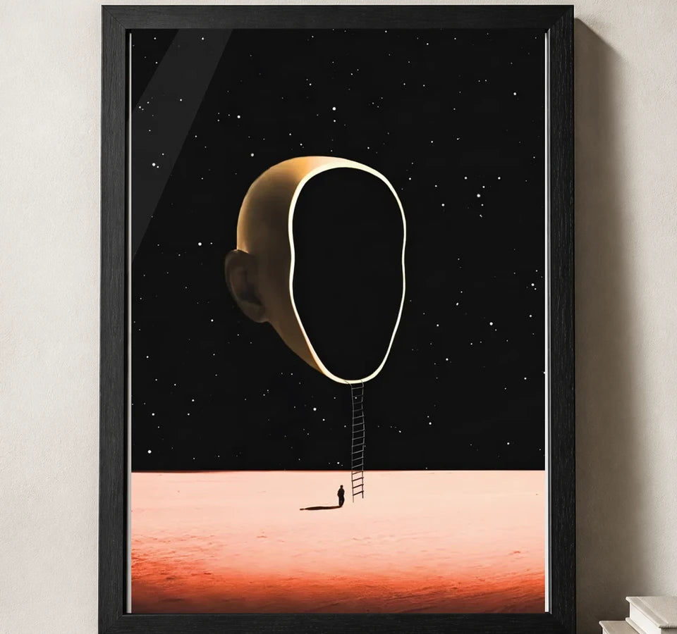 Styled close-up of A4 · Black Gallery Frame - gallery image 3 of 5