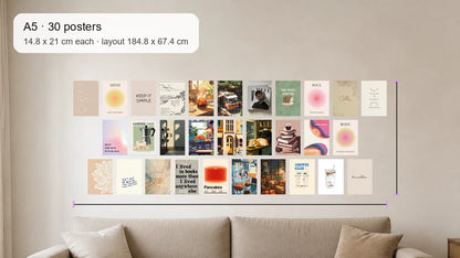 Size reference for A5 · 30 posters - gallery image 4 of 5