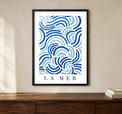 Product-focused lifestyle view of A4 · Black Gallery Frame - gallery image 1 of 5