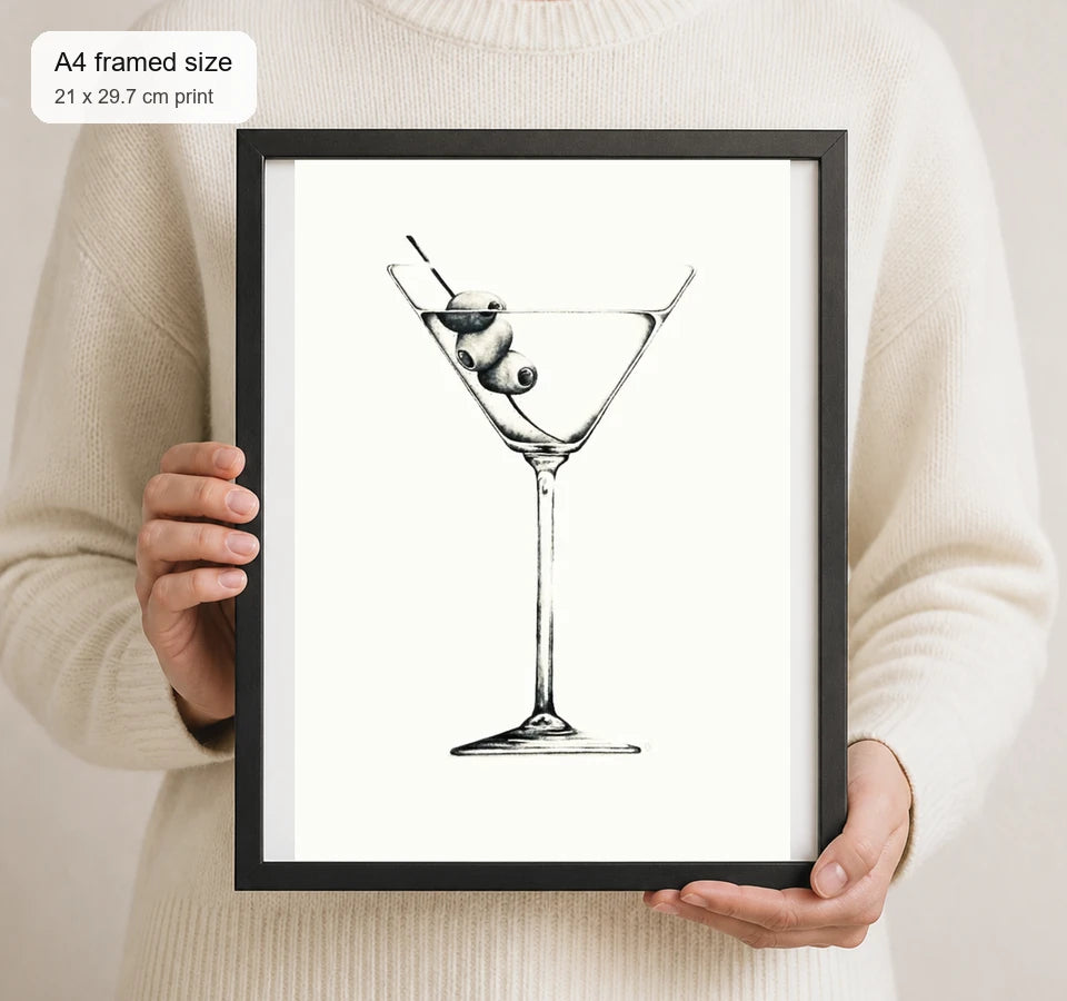 Size reference for A4 · Black Gallery Frame - gallery image 4 of 5