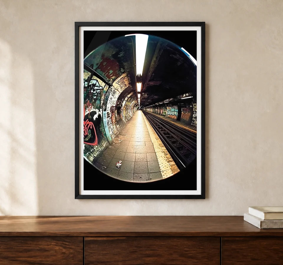 Product-focused lifestyle view of A4 · Black Gallery Frame - gallery image 1 of 5