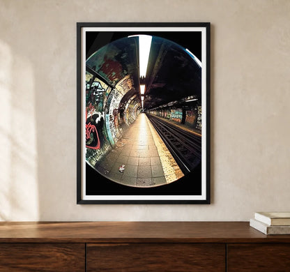 Product-focused lifestyle view of A4 · Black Gallery Frame - gallery image 1 of 5