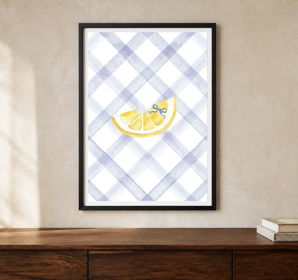 Product-focused lifestyle view of A4 · Black Gallery Frame - gallery image 1 of 5