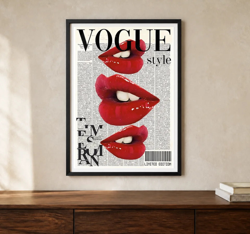 Product-focused lifestyle view of A4 · Black Gallery Frame - gallery image 1 of 5