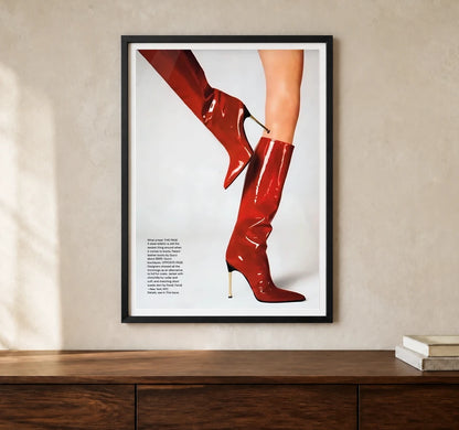 Product-focused lifestyle view of A4 · Black Gallery Frame - gallery image 1 of 5