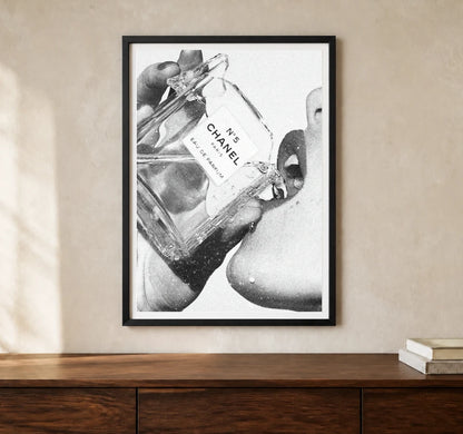 Product-focused lifestyle view of A4 · Black Gallery Frame - gallery image 1 of 5
