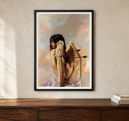 Product-focused lifestyle view of A4 · Black Gallery Frame - gallery image 1 of 5
