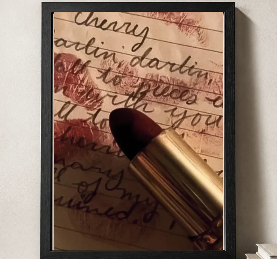Styled close-up of A4 · Black Gallery Frame - gallery image 3 of 5