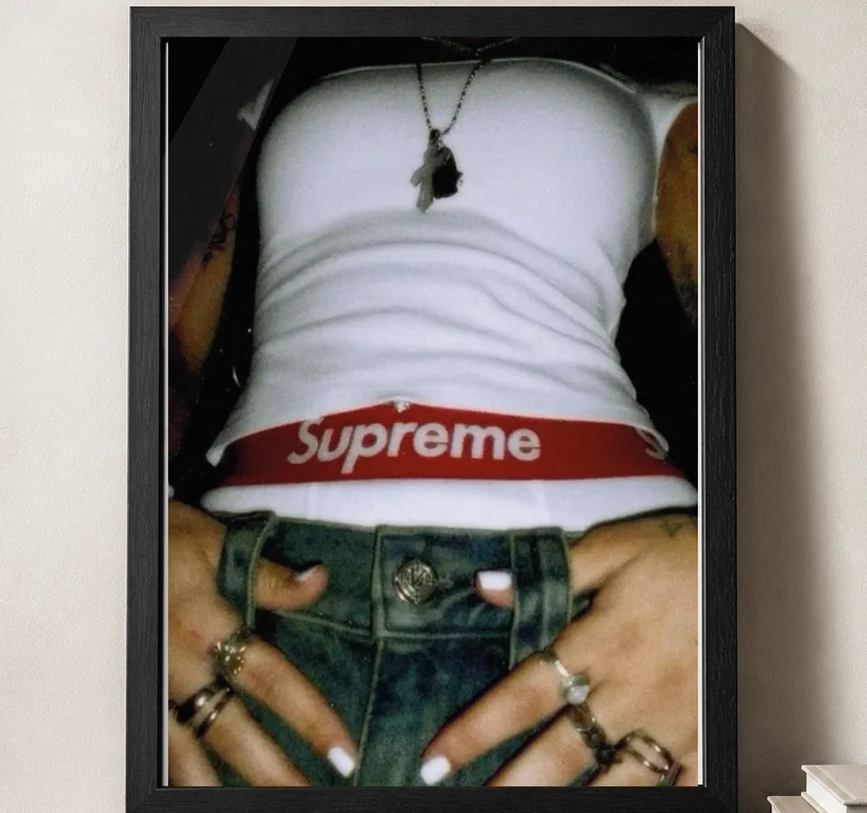 Styled close-up of A4 · Black Gallery Frame - gallery image 3 of 5