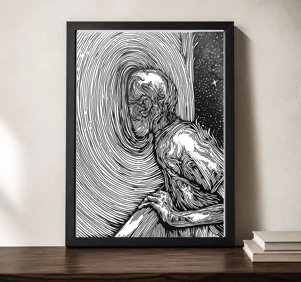 Clean studio product view of A4 · Black Gallery Frame - gallery image 2 of 5