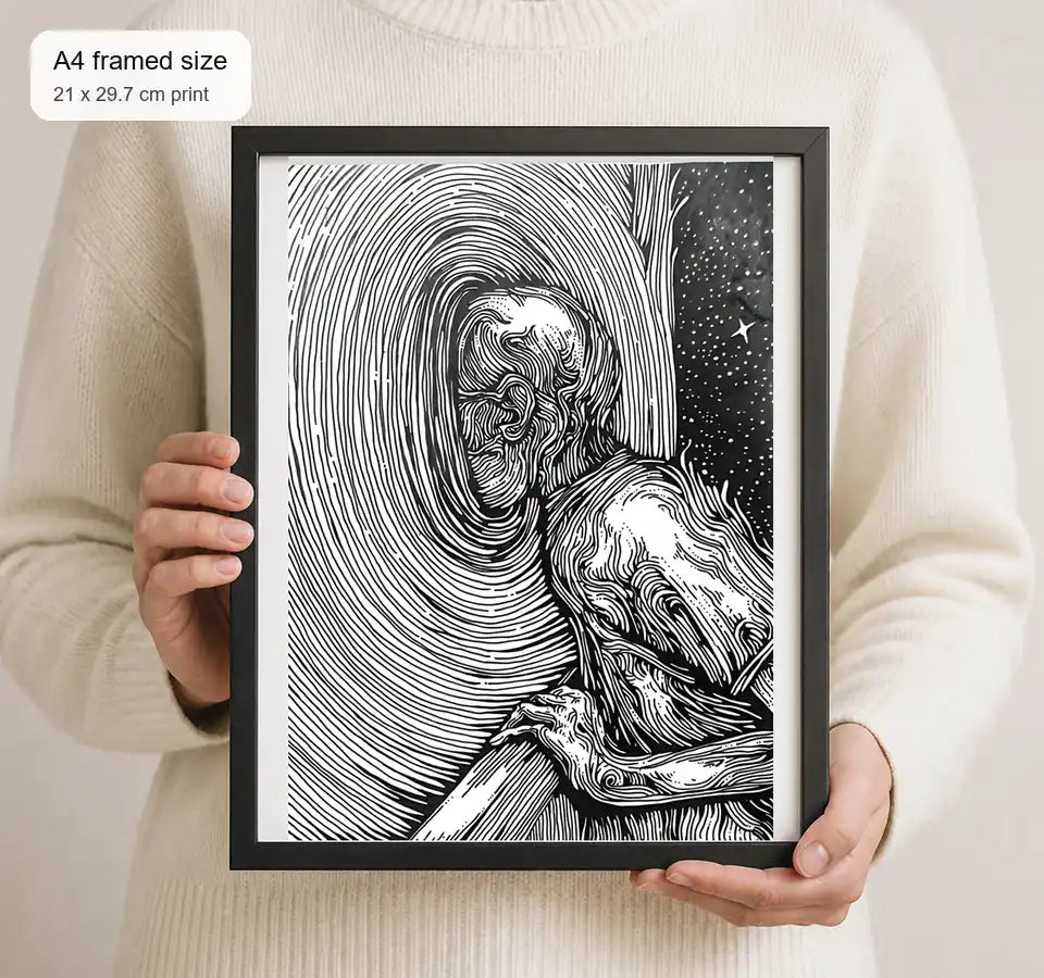 Size reference for A4 · Black Gallery Frame - gallery image 4 of 5
