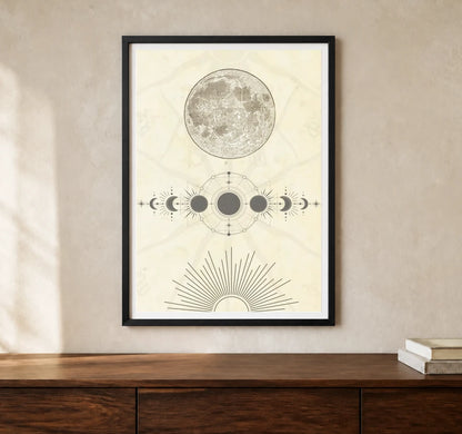 Product-focused lifestyle view of A4 · Black Gallery Frame - gallery image 1 of 5