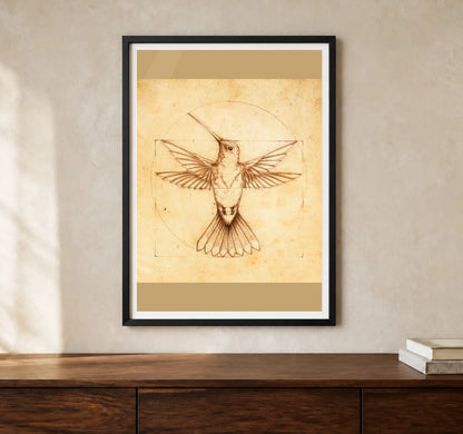 Product-focused lifestyle view of A4 · Black Gallery Frame - gallery image 1 of 5