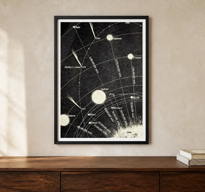 Product-focused lifestyle view of A4 · Black Gallery Frame - gallery image 1 of 5