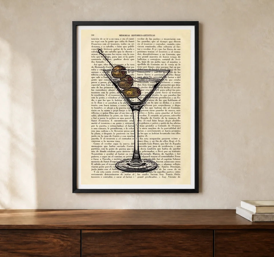 Product-focused lifestyle view of A4 · Black Gallery Frame - gallery image 1 of 5