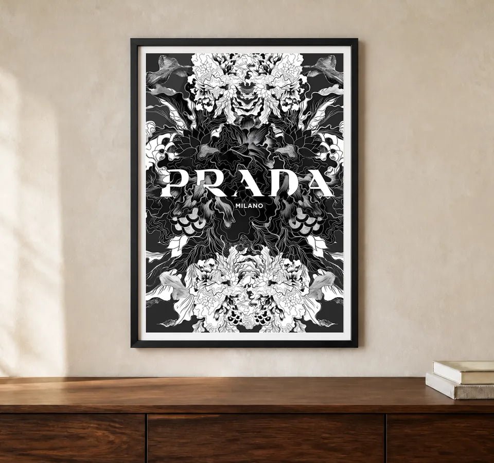 Product-focused lifestyle view of A4 · Black Gallery Frame - gallery image 1 of 5