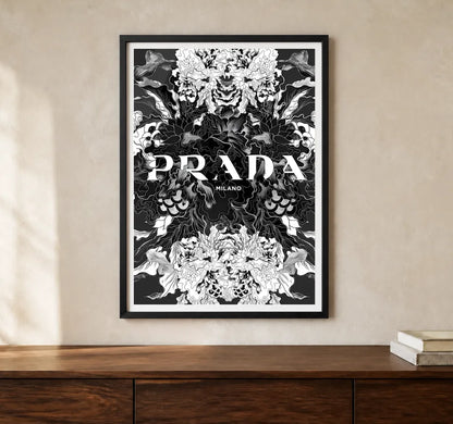 Product-focused lifestyle view of A4 · Black Gallery Frame - gallery image 1 of 5