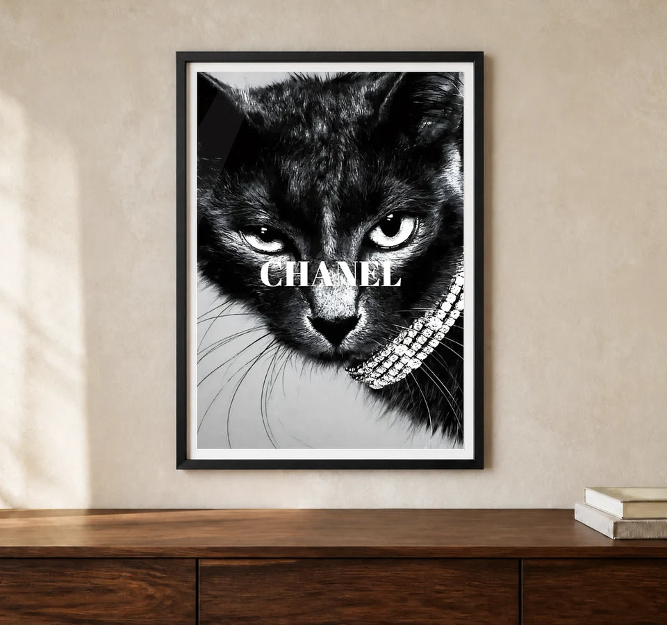 Product-focused lifestyle view of A4 · Black Gallery Frame - gallery image 1 of 5