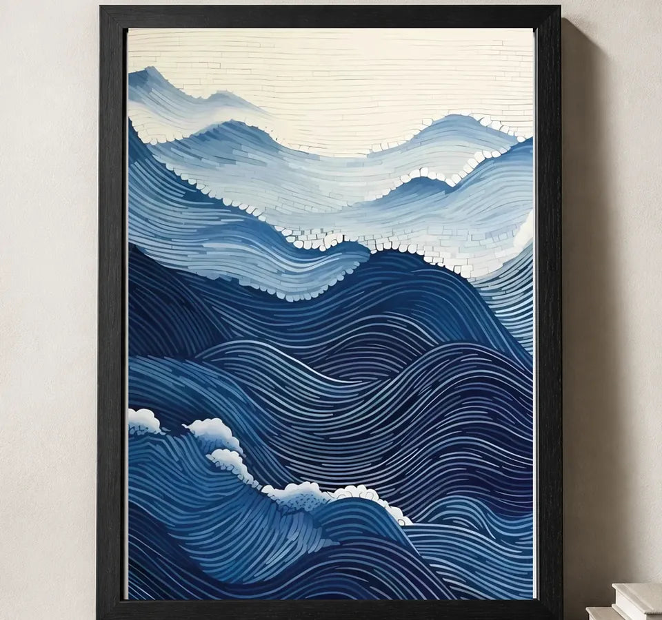 Styled close-up of A4 · Black Gallery Frame - gallery image 3 of 5