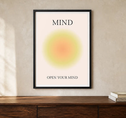 Product-focused lifestyle view of A4 · Black Gallery Frame - gallery image 1 of 5