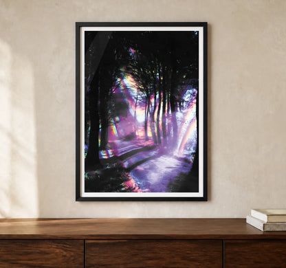 Product-focused lifestyle view of A4 · Black Gallery Frame - gallery image 1 of 5