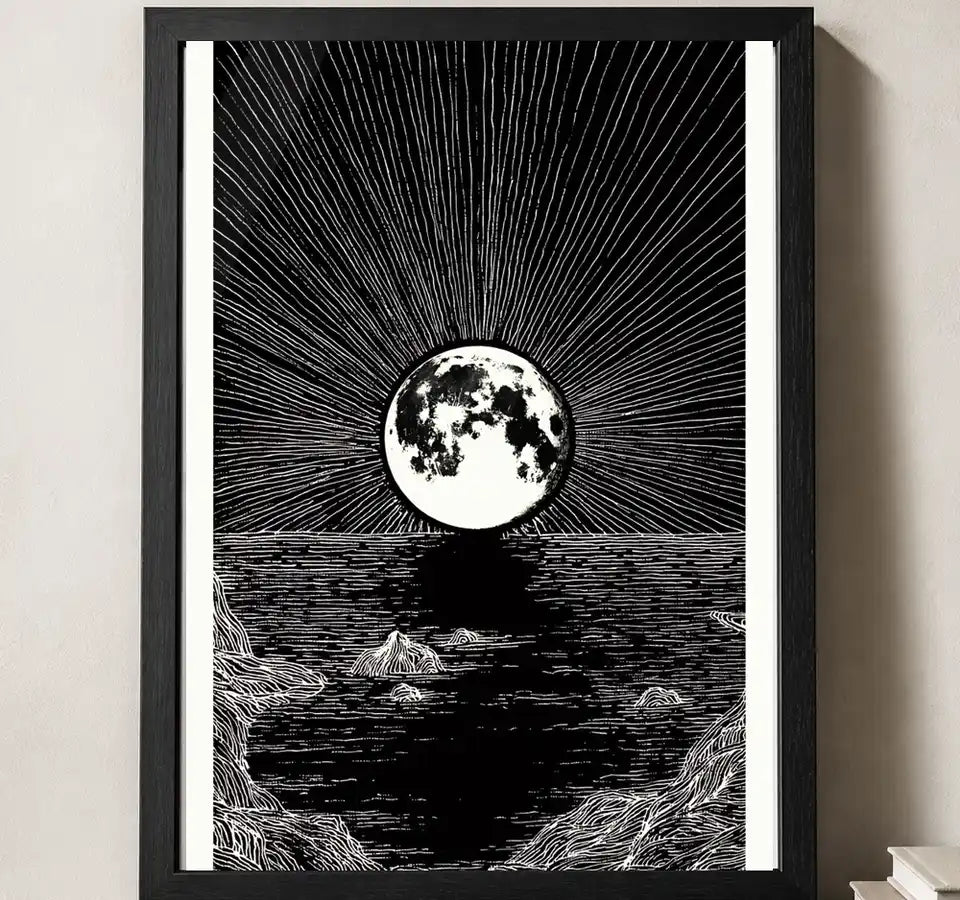 Styled close-up of A4 · Black Gallery Frame - gallery image 3 of 5
