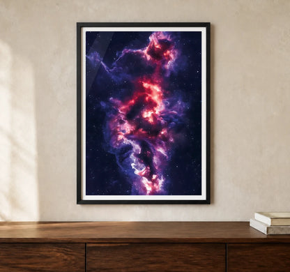 Product-focused lifestyle view of A4 · Black Gallery Frame - gallery image 1 of 5