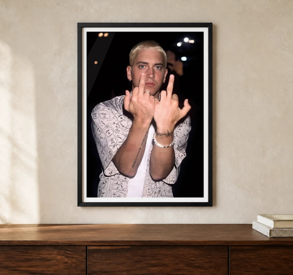 Product-focused lifestyle view of A4 · Black Gallery Frame - gallery image 1 of 5