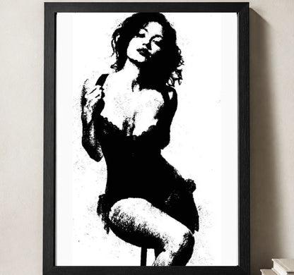 Styled close-up of A4 · Black Gallery Frame - gallery image 3 of 5
