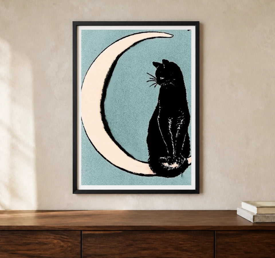 Product-focused lifestyle view of A4 · Black Gallery Frame - gallery image 1 of 5