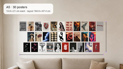 Size reference for A5 · 30 posters - gallery image 4 of 5
