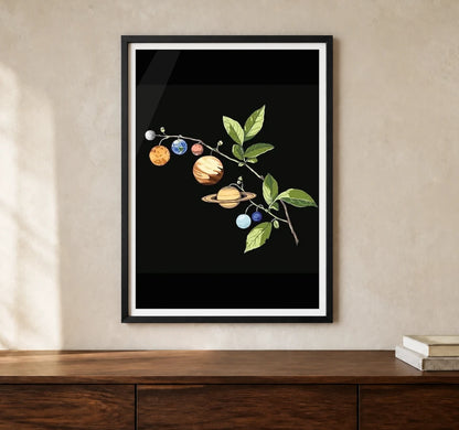 Product-focused lifestyle view of A4 · Black Gallery Frame - gallery image 1 of 5