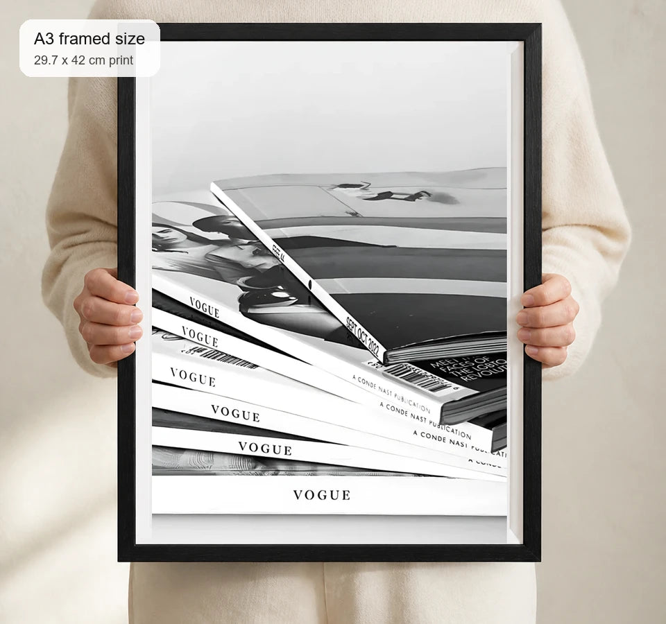 Size reference for A3 · Black Gallery Frame - gallery image 4 of 5