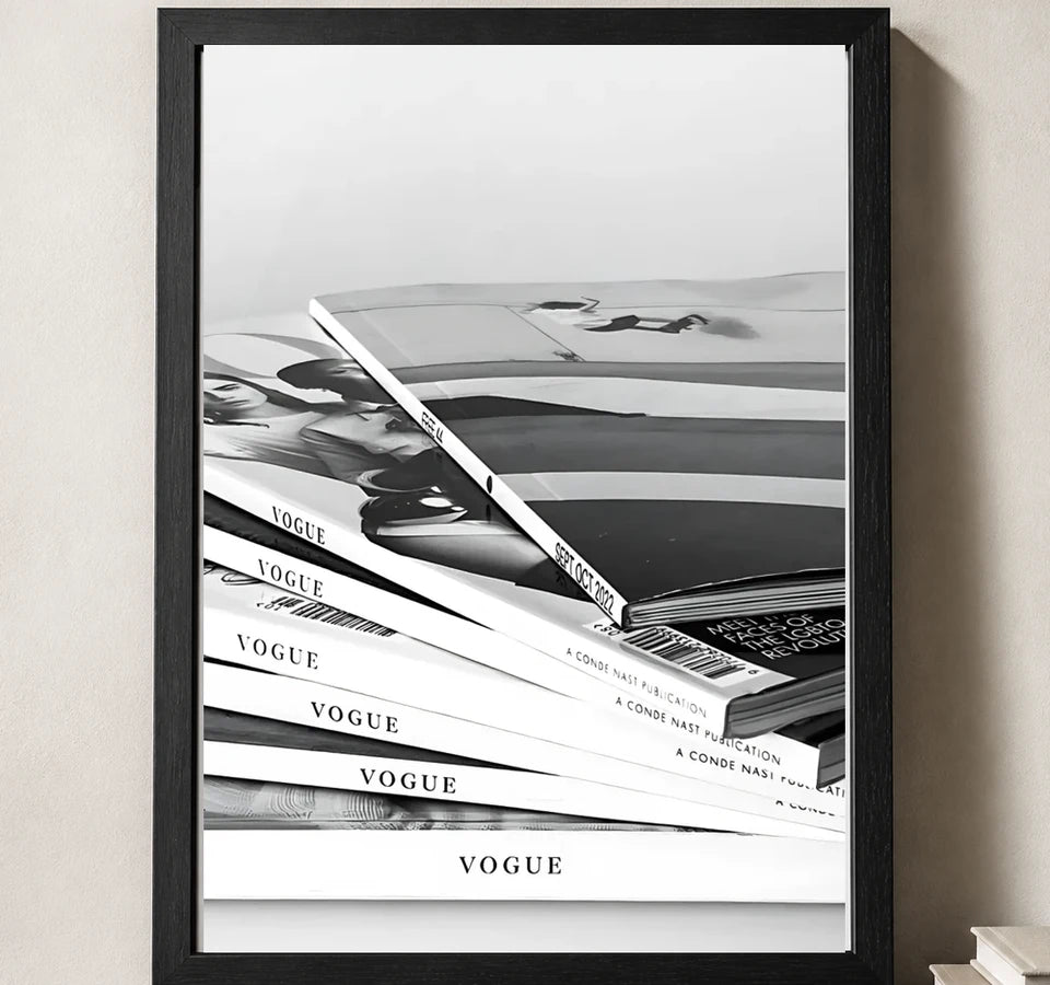 Styled close-up of A4 · Black Gallery Frame - gallery image 3 of 5
