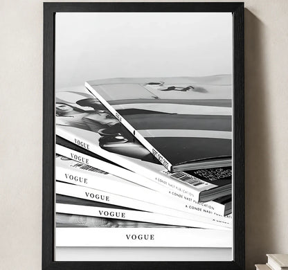 Styled close-up of A4 · Black Gallery Frame - gallery image 3 of 5