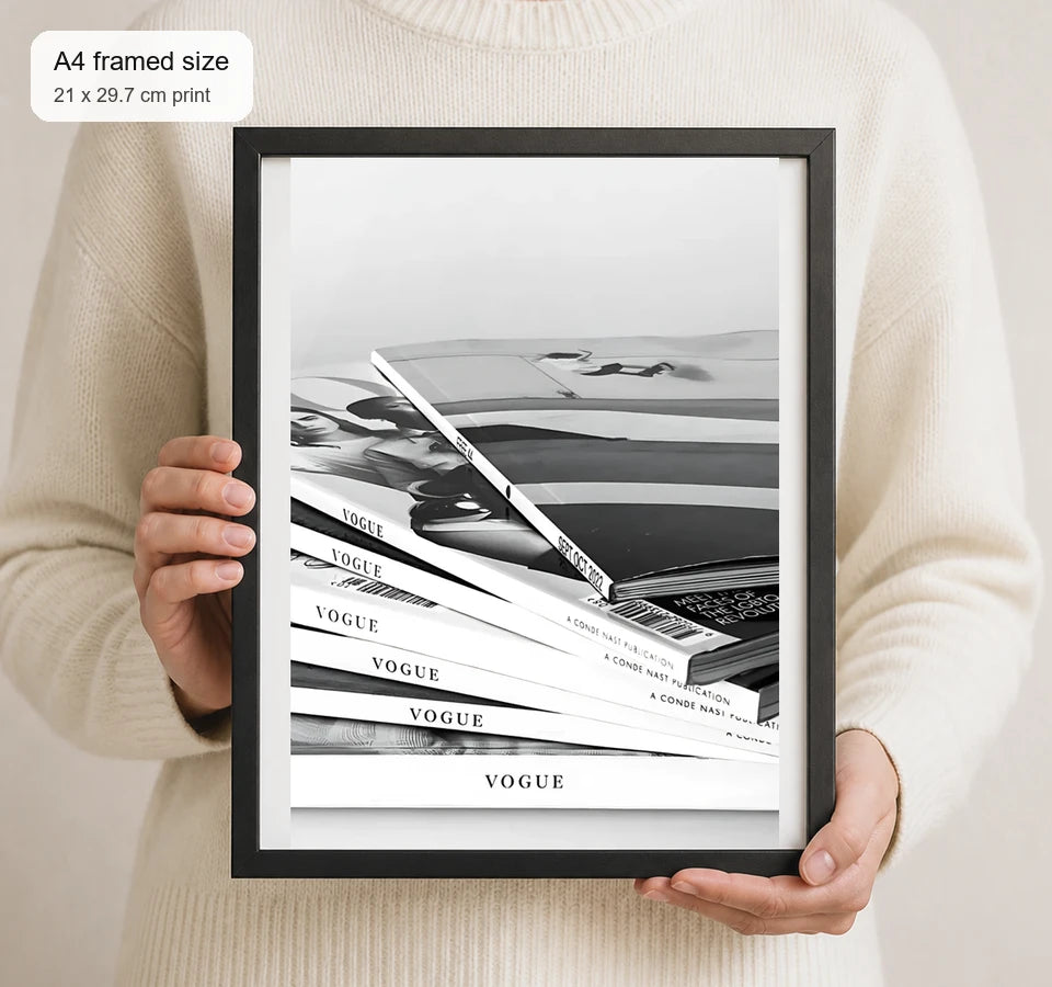 Size reference for A4 · Black Gallery Frame - gallery image 4 of 5