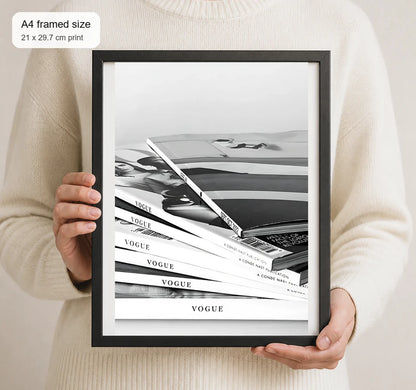 Size reference for A4 · Black Gallery Frame - gallery image 4 of 5