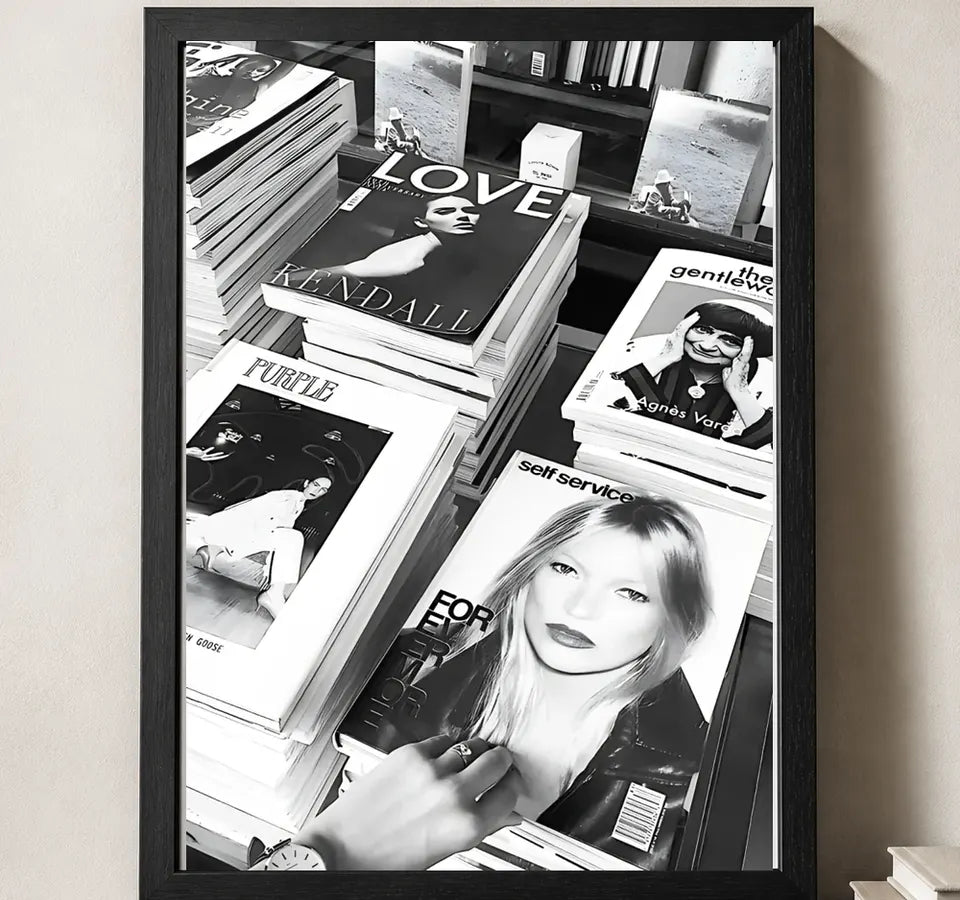 Styled close-up of A4 · Black Gallery Frame - gallery image 3 of 5