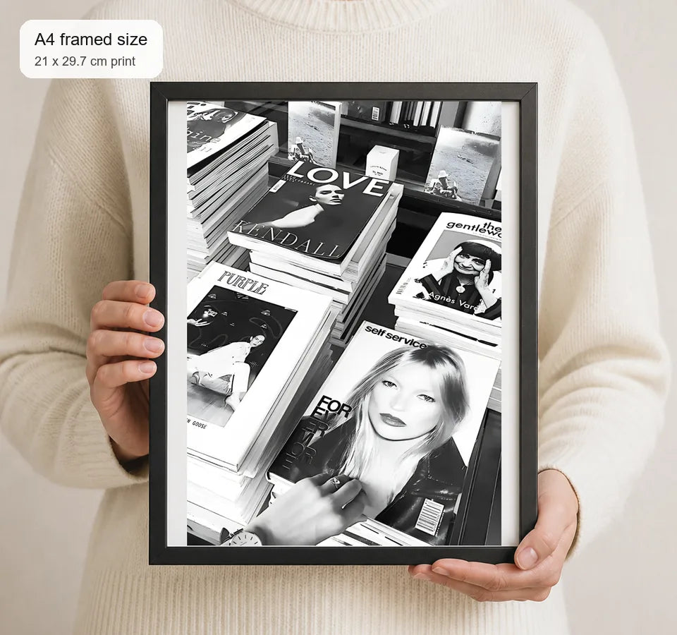 Size reference for A4 · Black Gallery Frame - gallery image 4 of 5