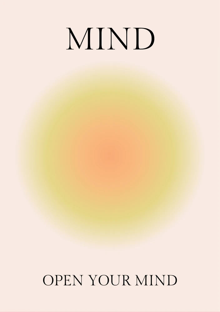 Graphic poster design featuring stylized lettering and abstract elements in soft pastel shades of pink, yellow, and white lemonade colors